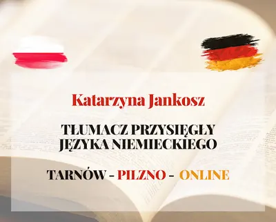 Tłumacz przysięgły języka niemieckiego Katarzyna Jankosz